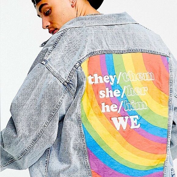 Levi's Jacket Pride Denim Trucker Jean Jacket Size M, L, XL - Picture 5 of 13